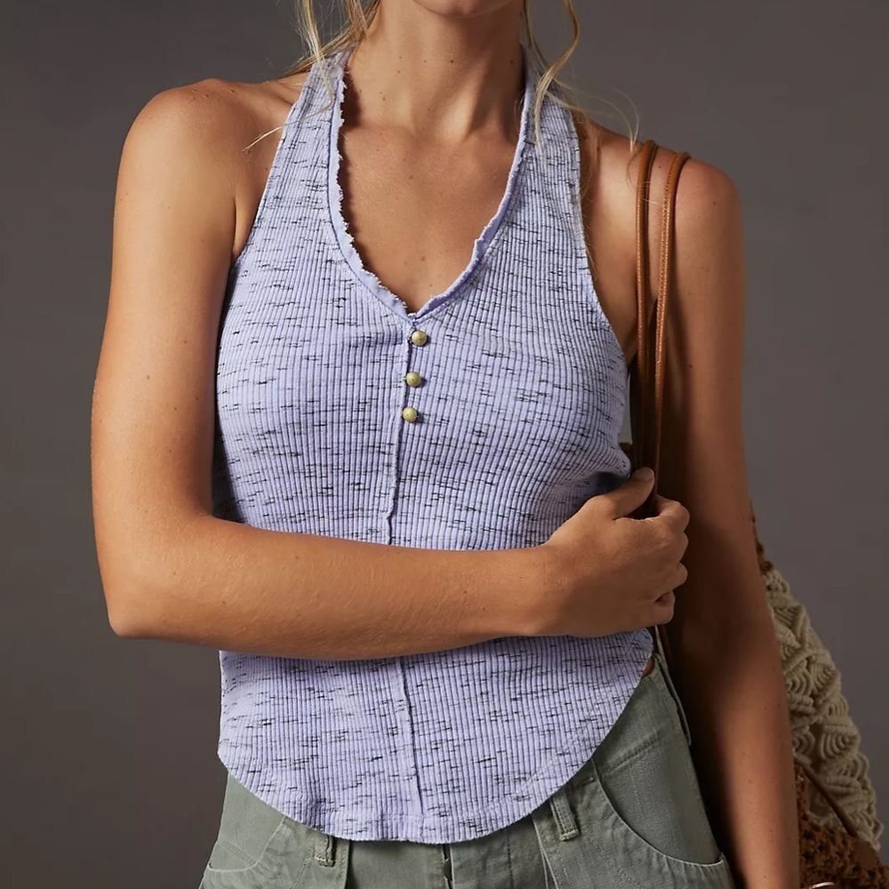 🌿NWT•Anthropologie•Pilcro•Halter Top•Size XL•